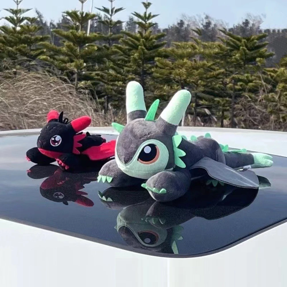 

Плюшевая игрушка «Летающий дракон» с подвижными крыльями, летающий дракон, кукла на крышу автомобиля, украшения, беззубые мягкие плюшевые игрушки, декор интерьера автомобиля