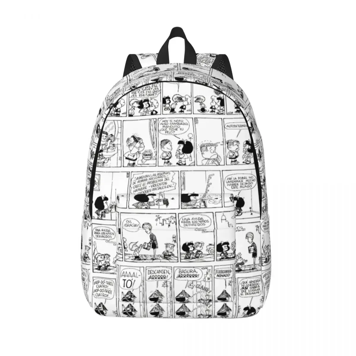 

Классический рюкзак комиксов Mafalda с героями мультфильмов Quino, спортивный школьный рюкзак для работы в стиле манга, милый рюкзак для мужчин и женщин, сумка на плечо для ноутбука и компьютера