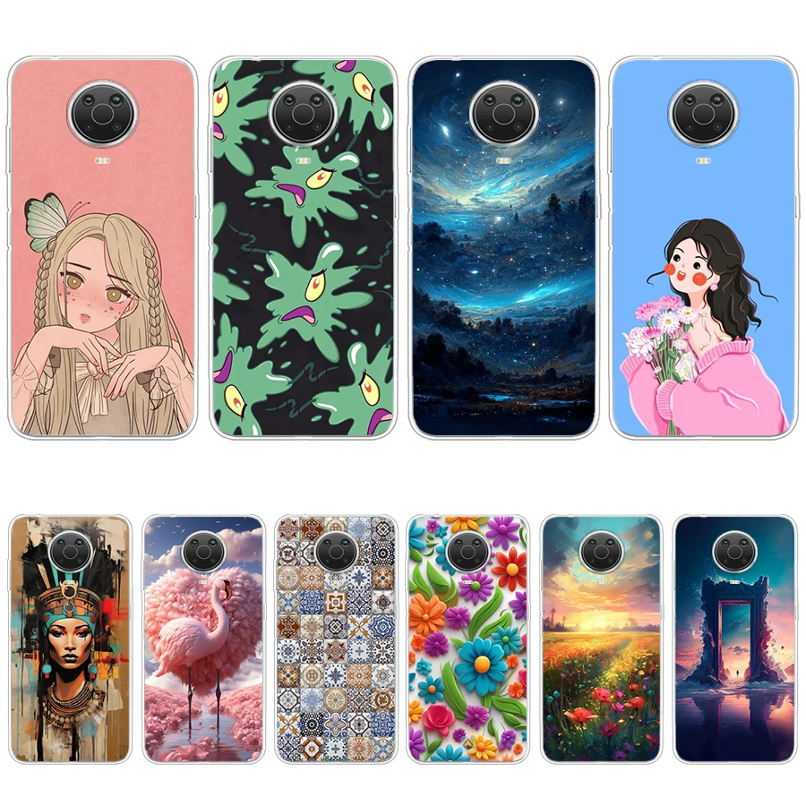 S5 colorful song Soft Silicone Tpu Cover phone Case for Nokia G20