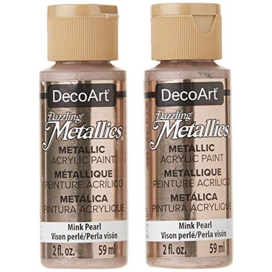 

2-Pack Dazzling Metallics Acrylic Colors - Mink Pearl, 2-Ounces Each