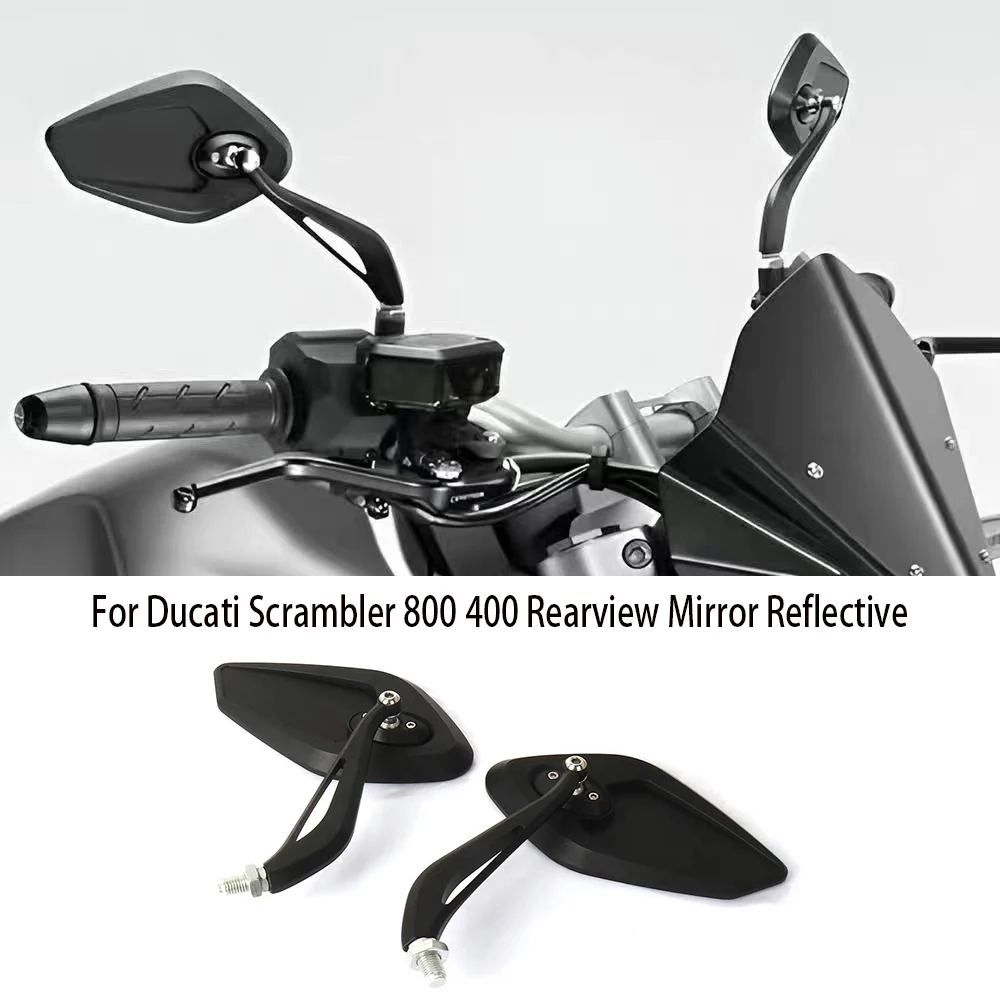 

Motorcycle Accessories For Ducati Scrambler 800 2015- SCRAMBLER 400 2016- New Lozenge Rearview Mirror Reflective Kit 2023 2024