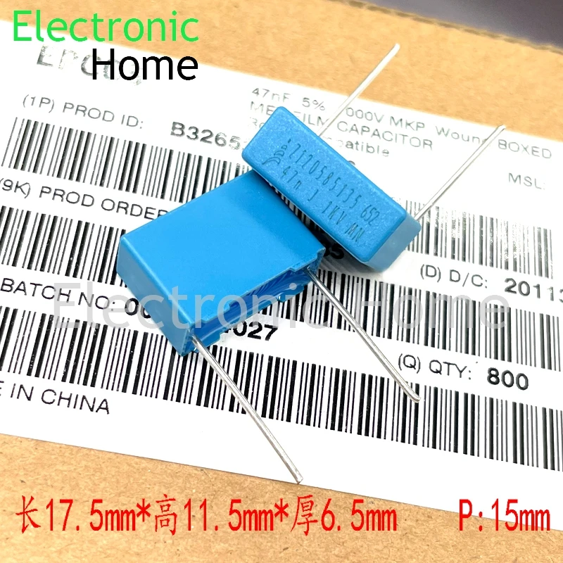 10PCS EPCOS Siemens MKP 473 47nf 0.047uf 1000v 1kv capacitor B32652A473J 17.5x11.5x6.5mm pin spacing 15mm