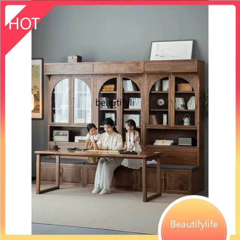 

A8076 Черный орех, новый китайский визитница, книжный шкаф, полный настенный шкафчик для гостиной с проекцией