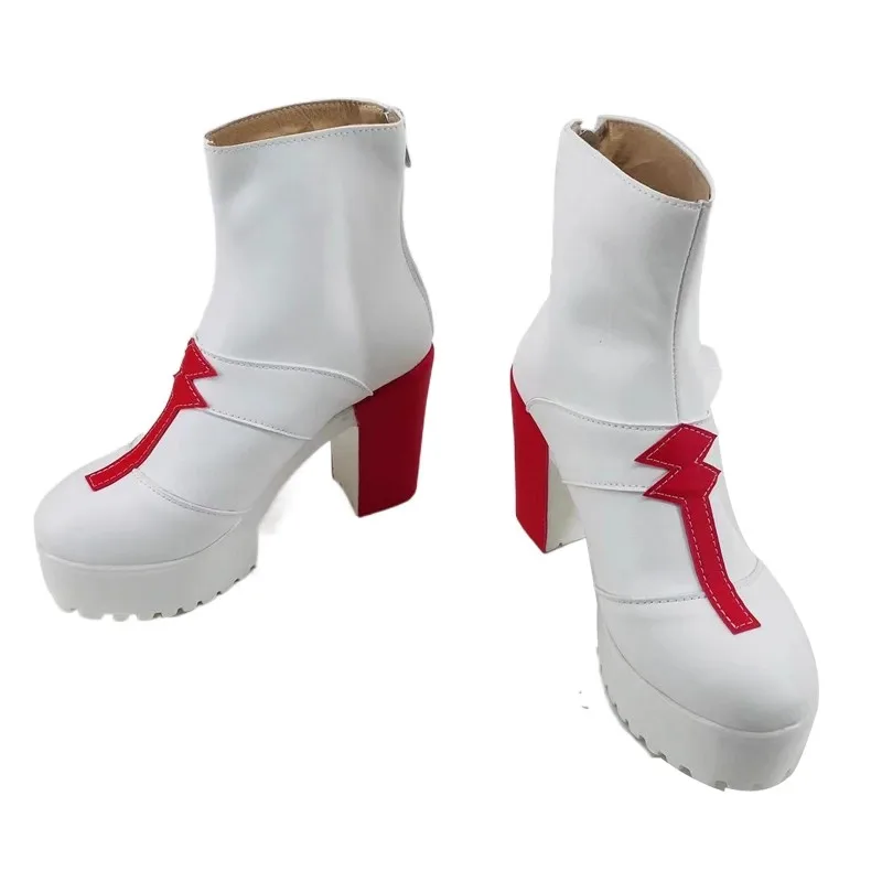Dragon Raja Uesugi Erii Cosplay Shoes Unisex PU High Heels Boots for Halloween Carnival Party Christmas