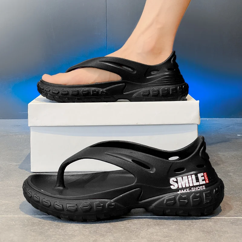 Men's Summer Outdoor Sandals A - Thong Flat Sandal ulasan dan harga