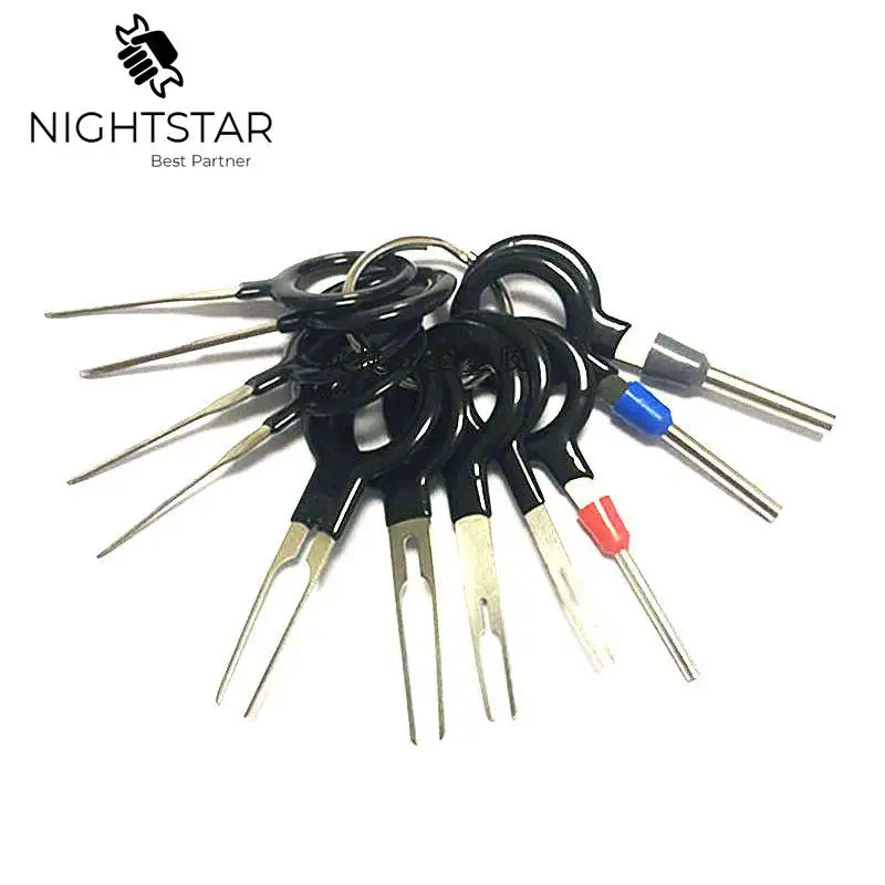 11Pcs Connector Pin Extractor Terminal Removal Tool Car Electrical Wiring Crimp