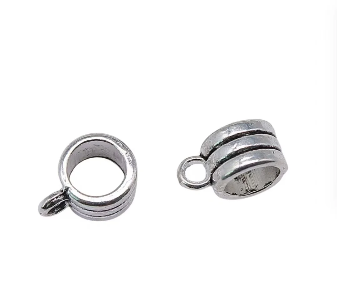 40 шт. 10x8x5 мм из цинкового сплава, металлический тибетский посеребренный разъем для бусин T0433 для изготовления ювелирных изделий 40 шт. 10x8x5 мм из цинкового сплава, металлический тибетский посеребренный разъем для бусин T0433 для изготовления ювелирных изделий