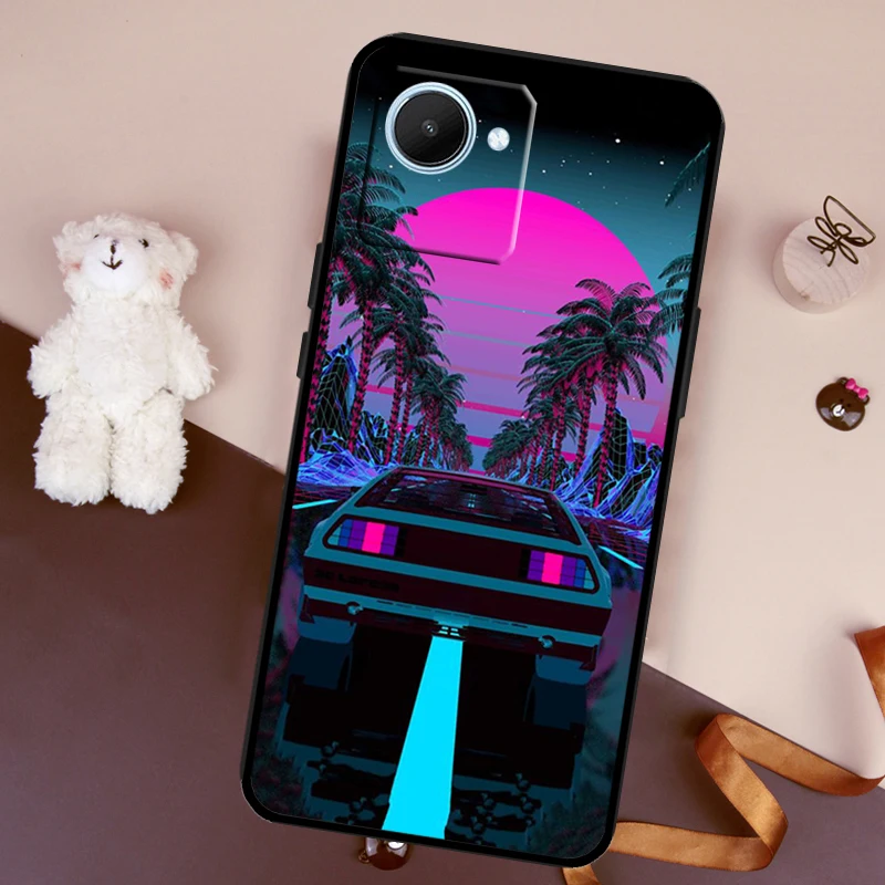 Anime Vaporwave Glitch Case For Realme 10 9 8 Pro 8i 9i C35 C31 C30 C25 C21 Y C15 C11 GT Neo 2 3 2T 3T GT Master