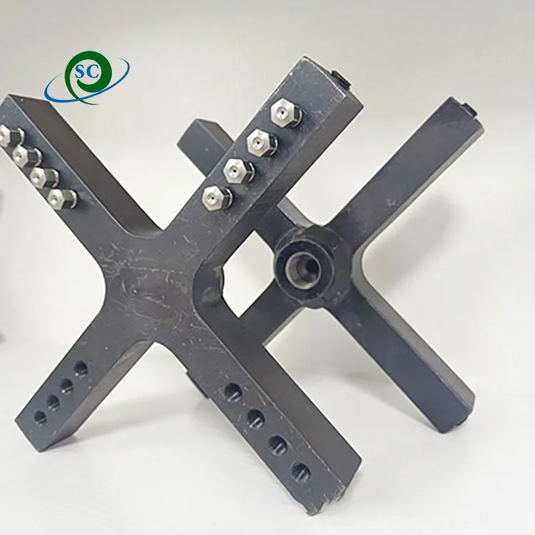 

200Mpa ultra-high pressure floor surface cleaning machine cross-shaped rotating accessories