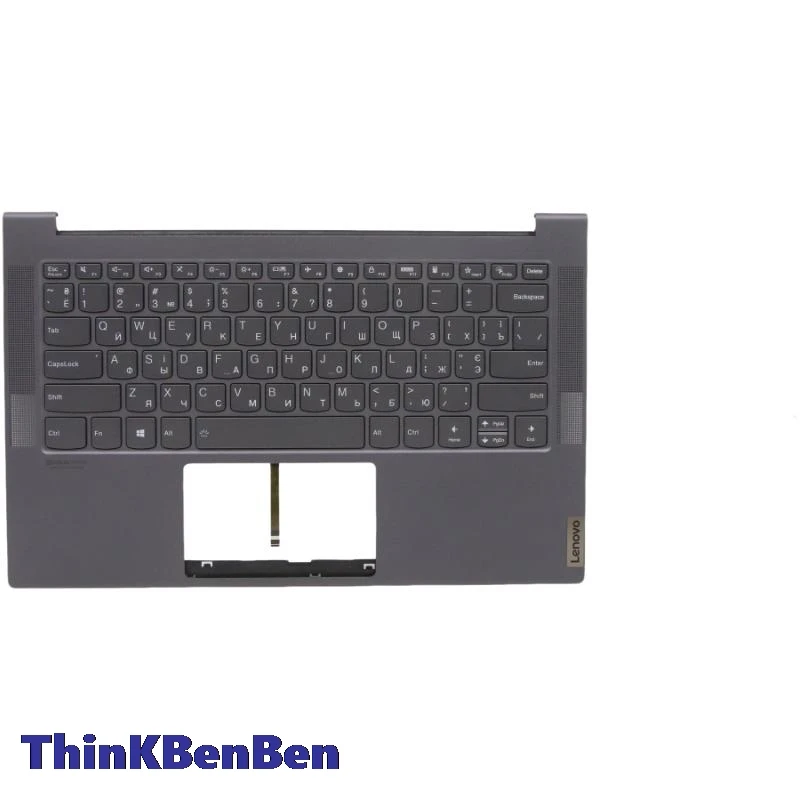 UKR Ukrainian Grey Keyboard Upper Case Palmrest Shell Cover For Lenovo Ideapad Slim 7 14 14RE05 14IIL05 14ITL05 5CB0Z32127