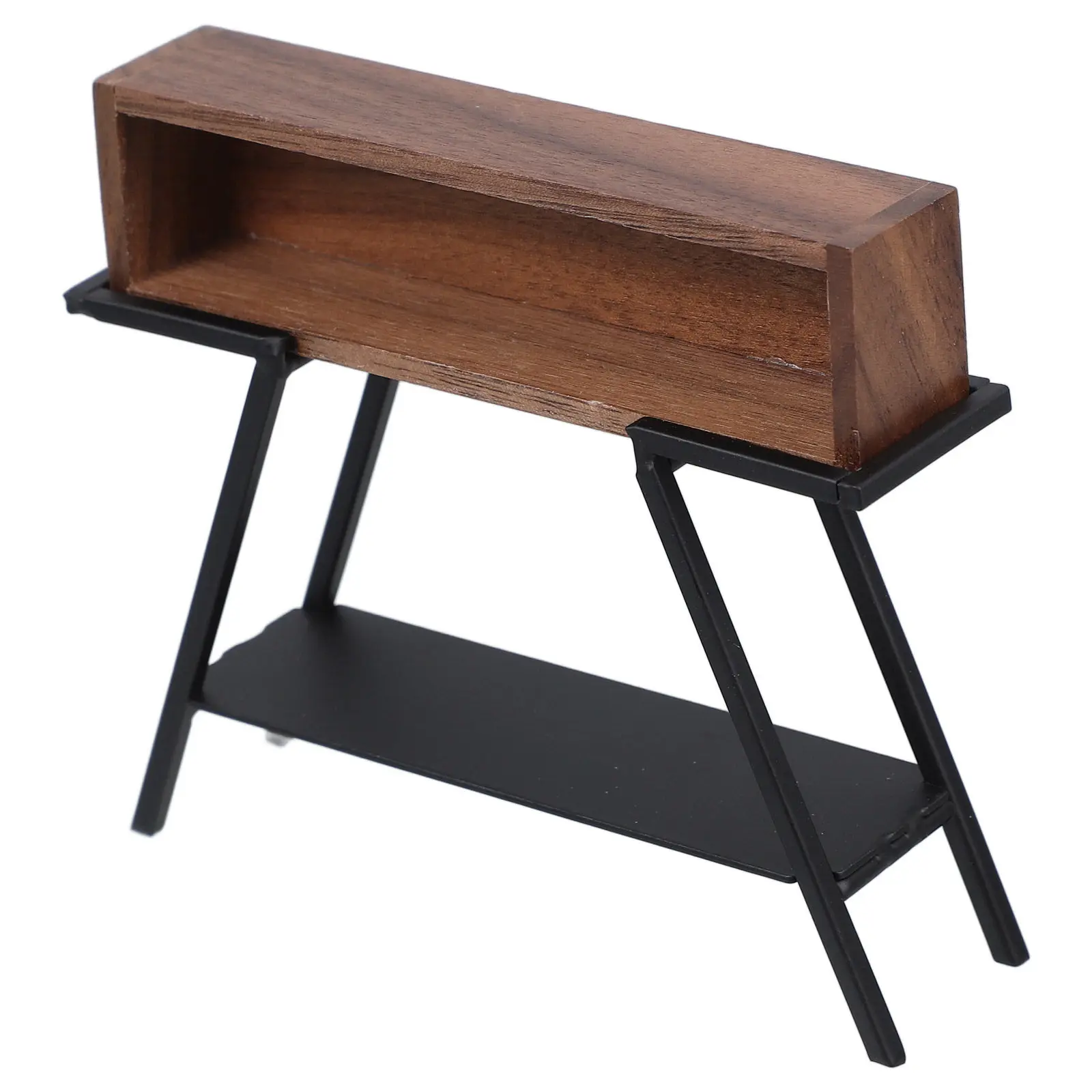 

1:12 Scale Miniature Metal Display Rack for Dollhouse Iron Shelf Stand Decor Mini Plant Flower Book Display Miniature Furniture