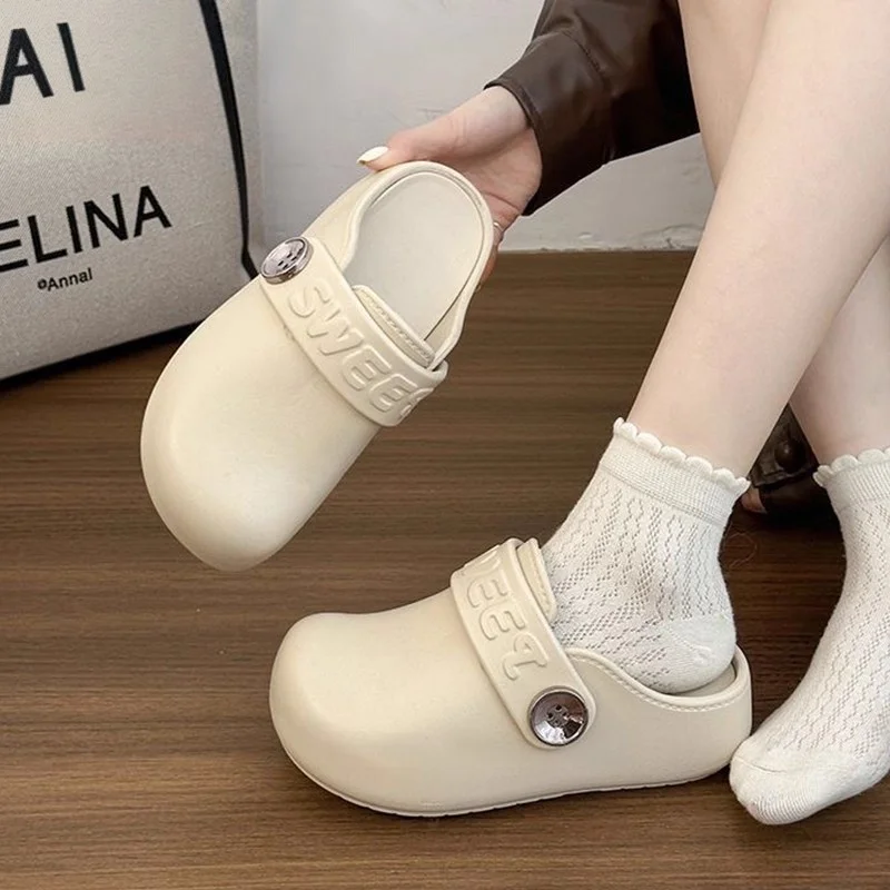 

Women's Casual Thick Bottom Sandals Open Toe Slip-On Summer Beach Casual Style Indoor Outdoor Slippers