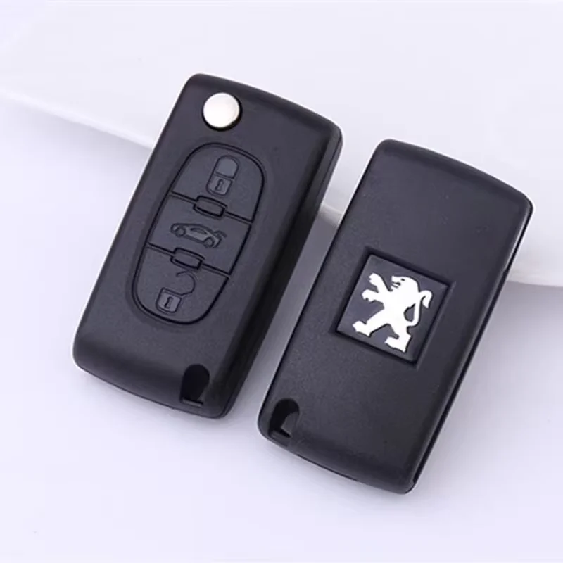 5/10 Stück Aluminium-Autofernbedienungs-Schlüsselanhänger-Aufkleber für Peugeot 206 207 308 307 208 107 508 301 406 607 106 407 205 3008 408 – Detail 6