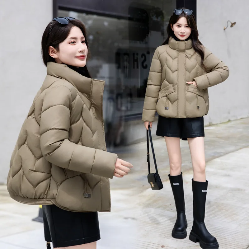 2024 Nieuwe Dames Winterjas Donzen Katoenen Gewatteerde Korte Jas Damesmode Losse Casual Puffer Parka 'S Koreaanse Vrouwelijke Bovenkleding