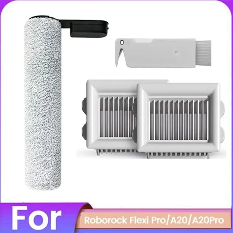 

Комплект щеток и фильтров A24F-4PCS для Roborock Flexi Pro A20 A20pro, аксессуары для поломоечных машин, запасные части