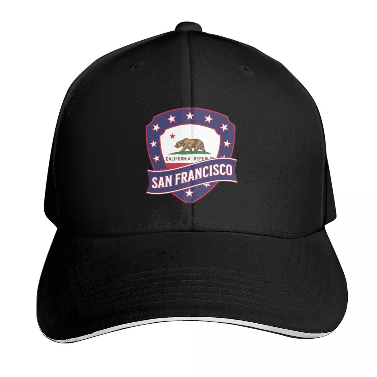 

San Francisco CA Baseball Cap Sports Cap Unique hats sun hat sailor cap for men Men Caps Women's