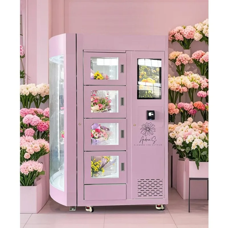 FL Customized Wholesale Artificial Flower Vending Machine with 24/7 WiFi Access and Inventory Tracking