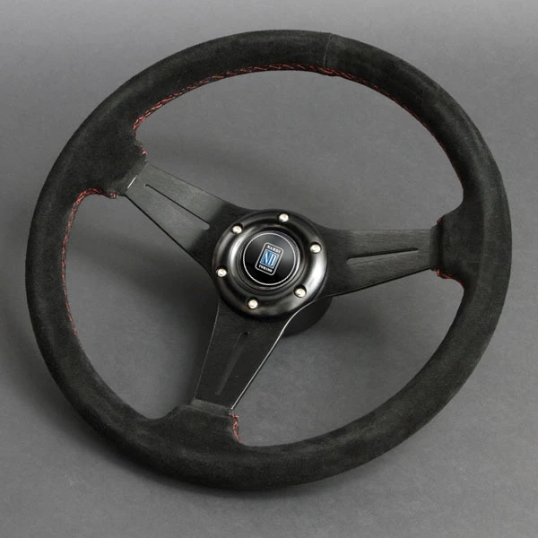 JDM 14Inch Racing NARDI Steering Wheel Universal Car Drift Suede Leather Steering Wheel Volantes For VW HONDA TOYOTA BMW Nissan