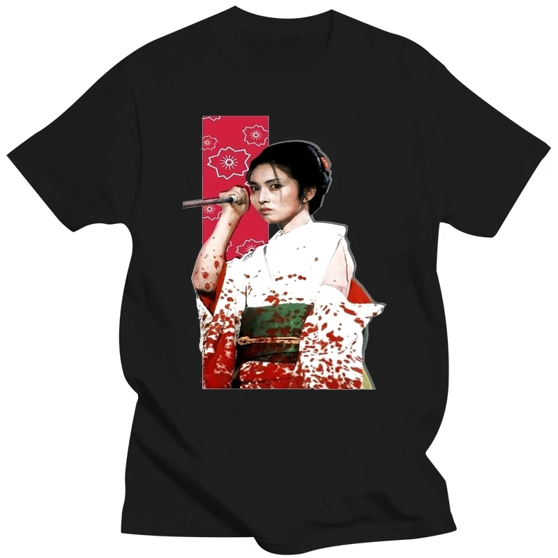 Lady Snowblood Meiko Kaji Shurayukihime Samurai Tarantino Kill Bill Fashion Brand Summer Print Casual Men Customize Tee Shirts