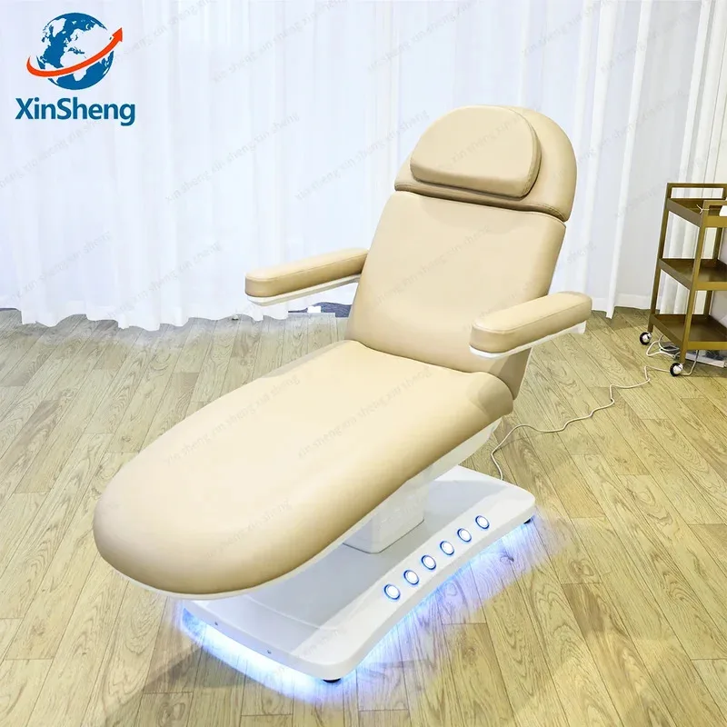 

XinSheng Push-button Control Electric Lifting Adjustment Integrated Bed and Chair Beauty Salon Nursing Service Furniture