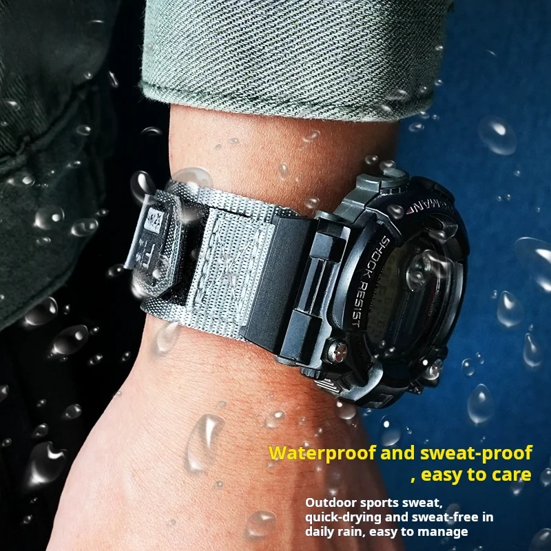 Bracelet de montre en Nylon pour Casio G-SHOCK 6th Frogman GWF-D1000B hommes modifié sport respirant toile bracelet de montre bracelet accessoires