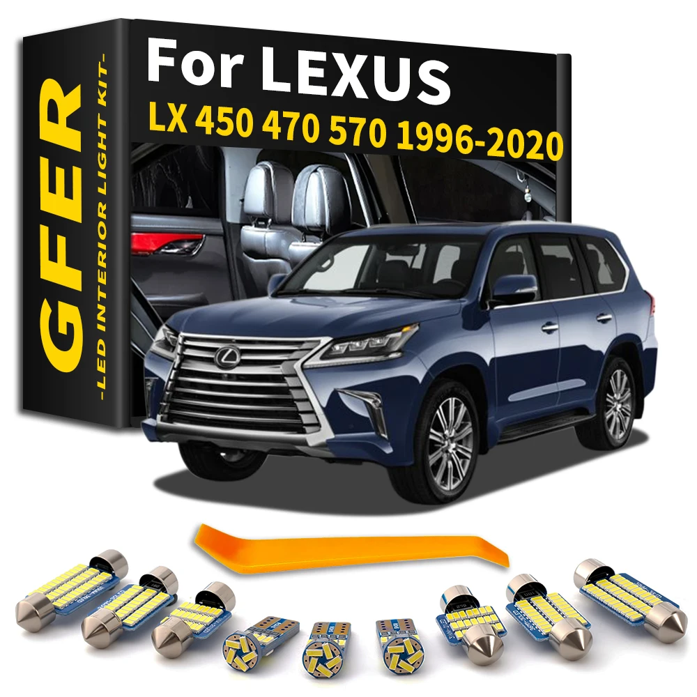 Interior LED Light Kit For LEXUS LX 450 470 570 1996- 2006 2007 2008 2009 2010 2011 2012 2013 2014 2015 2016 2017 2018 2019 2020