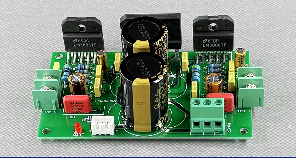 Carte amplificateur stéréo double canal LM3886TF haute fidélité avec rectification et filtrage