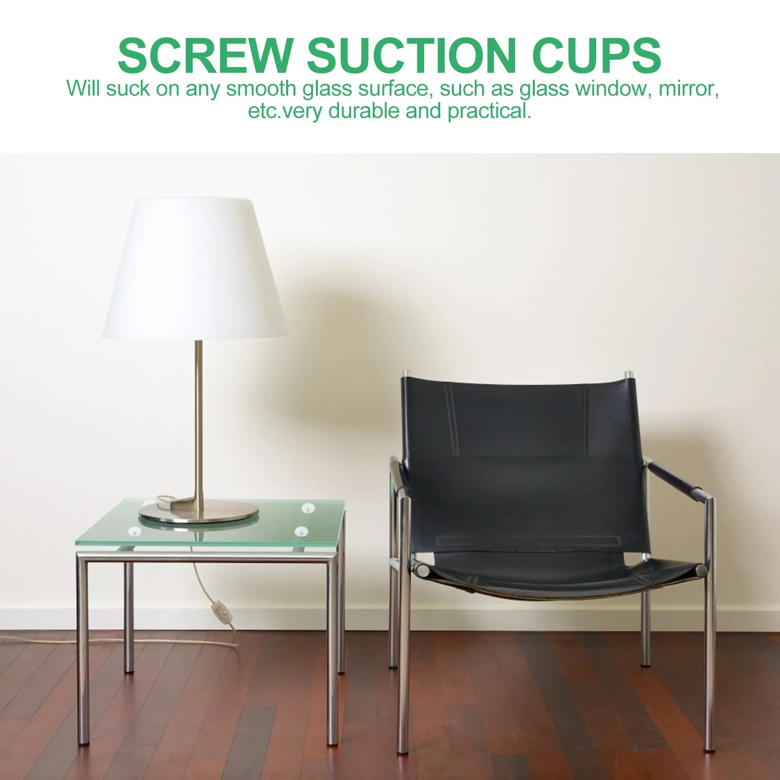 

1Set Screw Suction Cups Transparent Strong Manual Sucker for Glass Window Mirror Surface Multi-Purpose Home Office Furniture