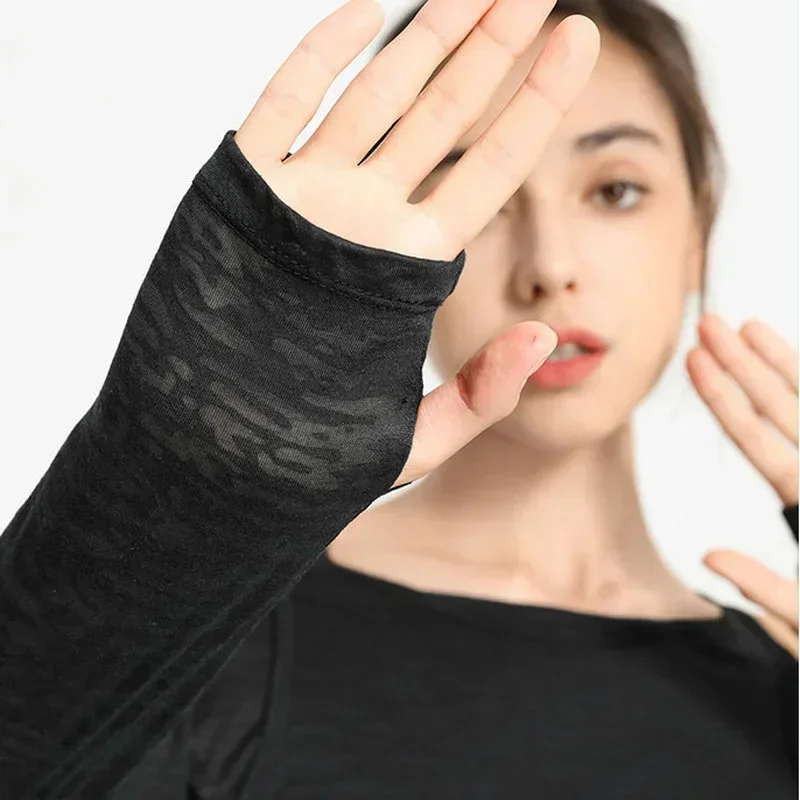 Long Sleeve Yoga Shirts for Women Loose Sports Tee Crop Top Sports Top Women Sportswear Gym Fitness Wear Clothing Workout Female image 6