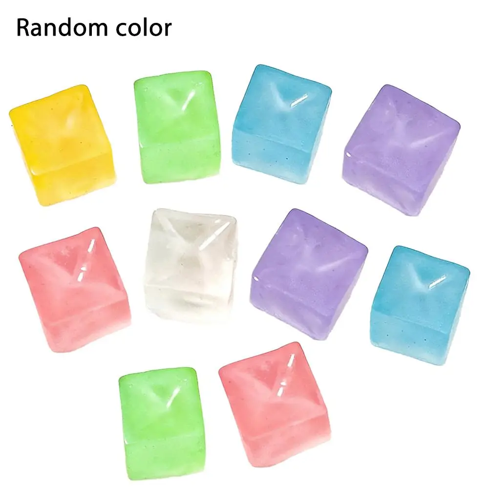 10-100 Stück Niedliche Fidget-Spielzeuge Mini Squishy Spielzeuge Mochi Eiswürfel Stressball Spielzeug Kawaii Transparenter Würfel Katzenpfote Fisch Stressabbau – Detail 13
