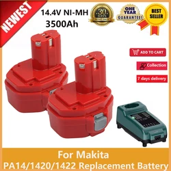 14.4V 3.5Ah Ni-MH wymiana bateria do narzędzi Makita PA14 1420 1422 1433 1434 1435 1435F 192600-1 193985-8 192699 193157-5 193158-3