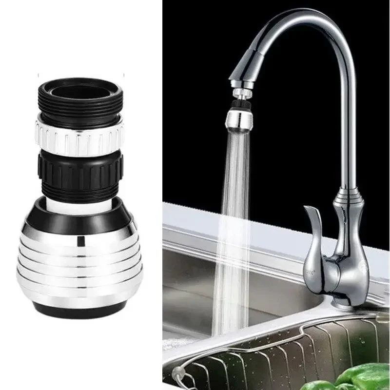 1Pc Rotating Water Saving Sink Tap Connector Dual Mode Kitchen Faucet Water Diffuser  Filter Shower Head Nozzle Wash Vegetable