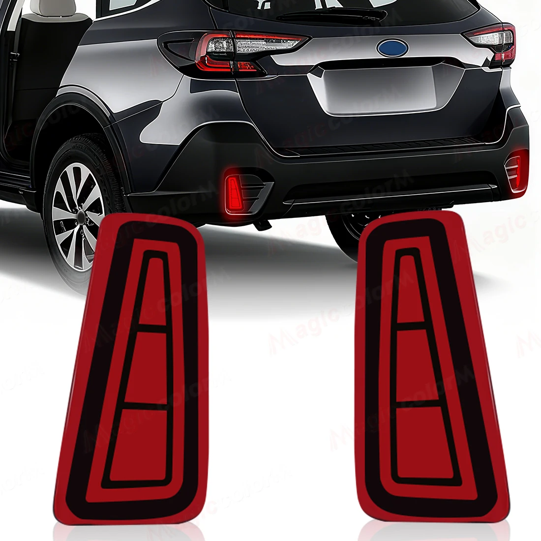 

2 шт. задний фонарь стоп-сигнала для Subaru Outback, американская версия 2015-2020, светодиодный фонарь заднего бампера DRL, задний противотуманный фонарь, динамический указатель поворота