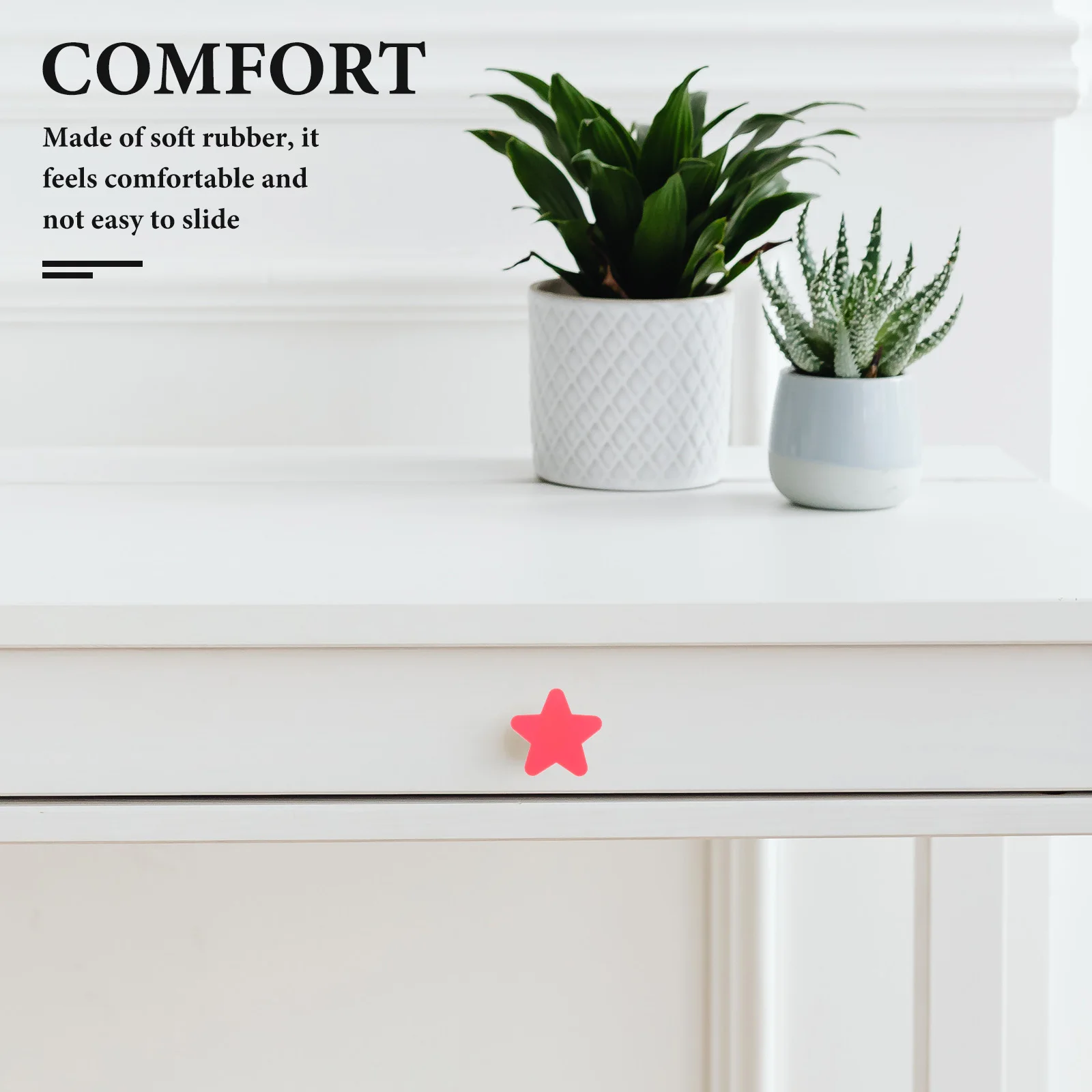 

6Pcs Star Drawer Pulls Soft Cute Cabinet Knobs for Dressers Wardrobes Nursery Room Furniture Decor Wardrobe Door Handles