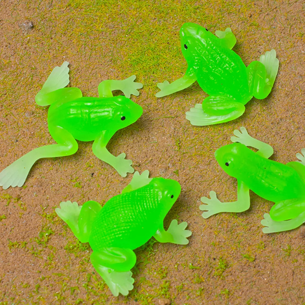 

18 Pcs Soft Rubber Imitation Frog Small Frogs Modeling Statues Simulation Animal Toy Bath Toys Take Child