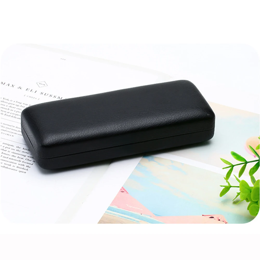 حافظة نظارات عصرية بنمط ليتشي حافظة نظارات شمسية صندوق تخزين نظارات للنساء والرجال حافظة نظارات محمولة للسفر #5