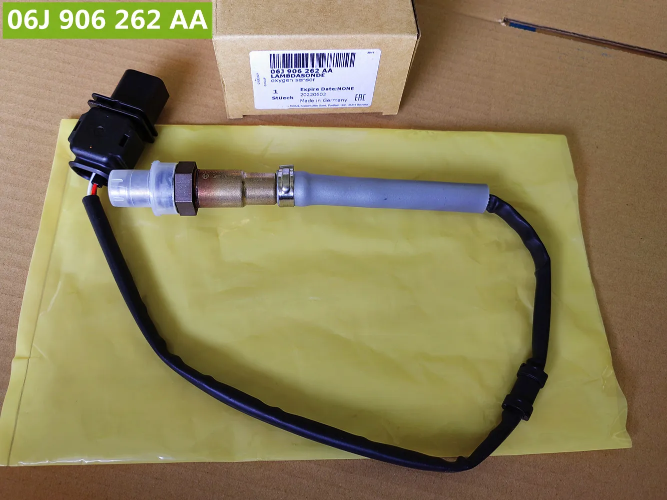 Genuine NEW OEM 06J906262AA 2345107 Front Oxygen Sensor 17270 For VW Eos Jetta Passat b6 GOLF MK6 Audi A3 TT 2.0T BPY CCTA