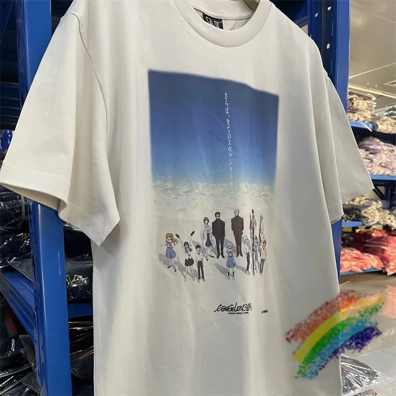 Washed Saint T-Shirt Men Women Cartoon Digital Printing Tee Tops T Shirt