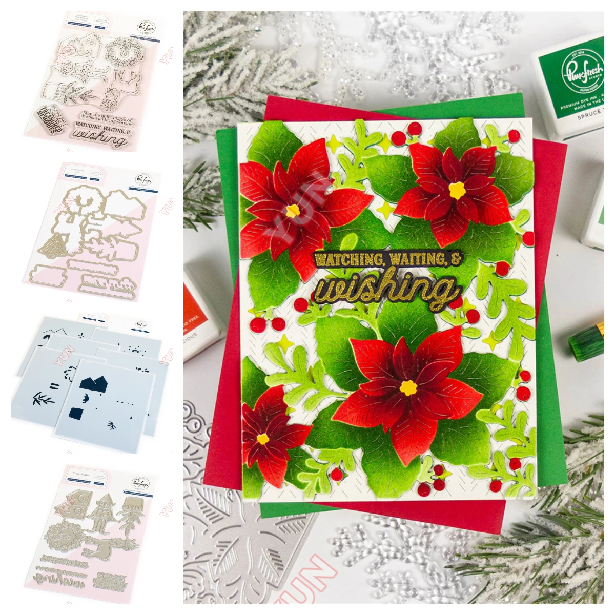 

2025 New the Shelf Edit: Magic of the Season Cut Dies Stamps Stencil Hot Foil Plate Set Scrapbooking DIY Christmas Card Handmade