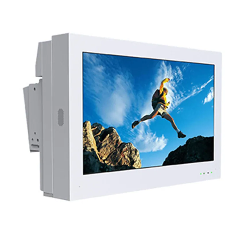 Spedizione gratuita 55 pollici montaggio a parete 3500 nit Android wireless IP65 display pubblicitario TV esterna impermeabile