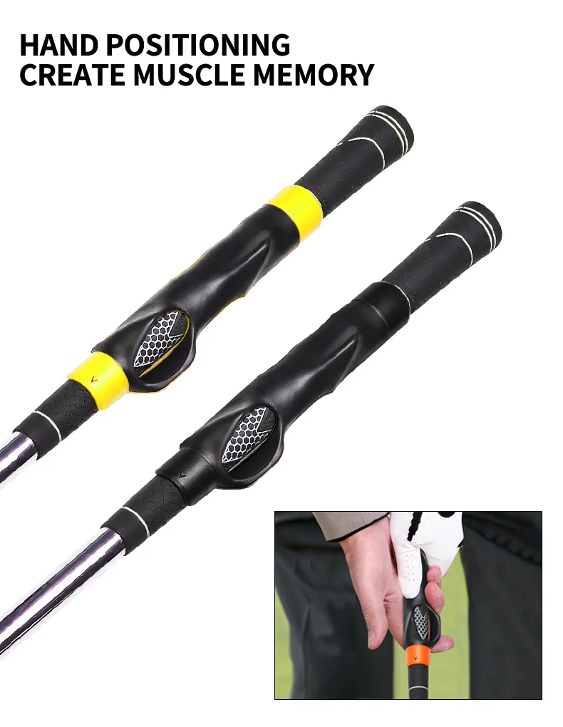 Golf Grip Trainer Golf Club Trainingshilfe Verbessern Sie die Griffstärke Golf Grip Kit für Golfschläger, um die richtige Handposition zu trainieren – Detail 4