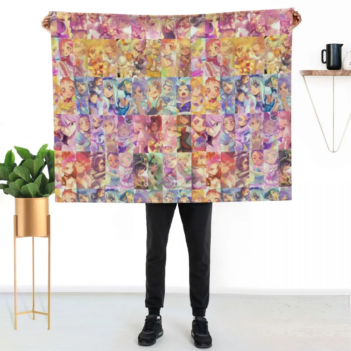 

Precure All Stars - New Stage - Mirai No Tomodachi Throw Blanket Warm Napping Blanket for Office Couch Bed