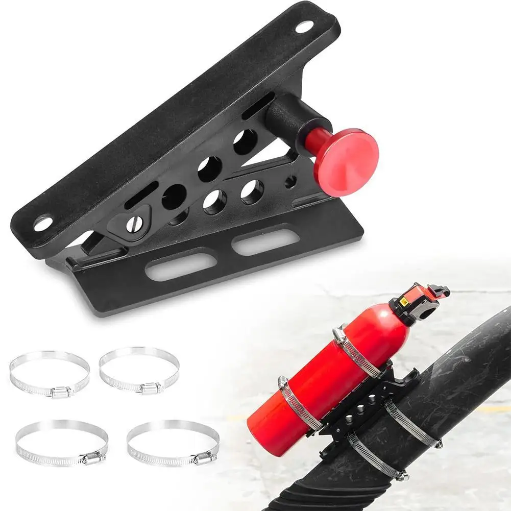 

Car Fire Extinguisher Stand For Jeep Wrangler Sport/ Unlimited/ JK Adjustable Fire Extinguisher Holder Fixed Bracket Accessories