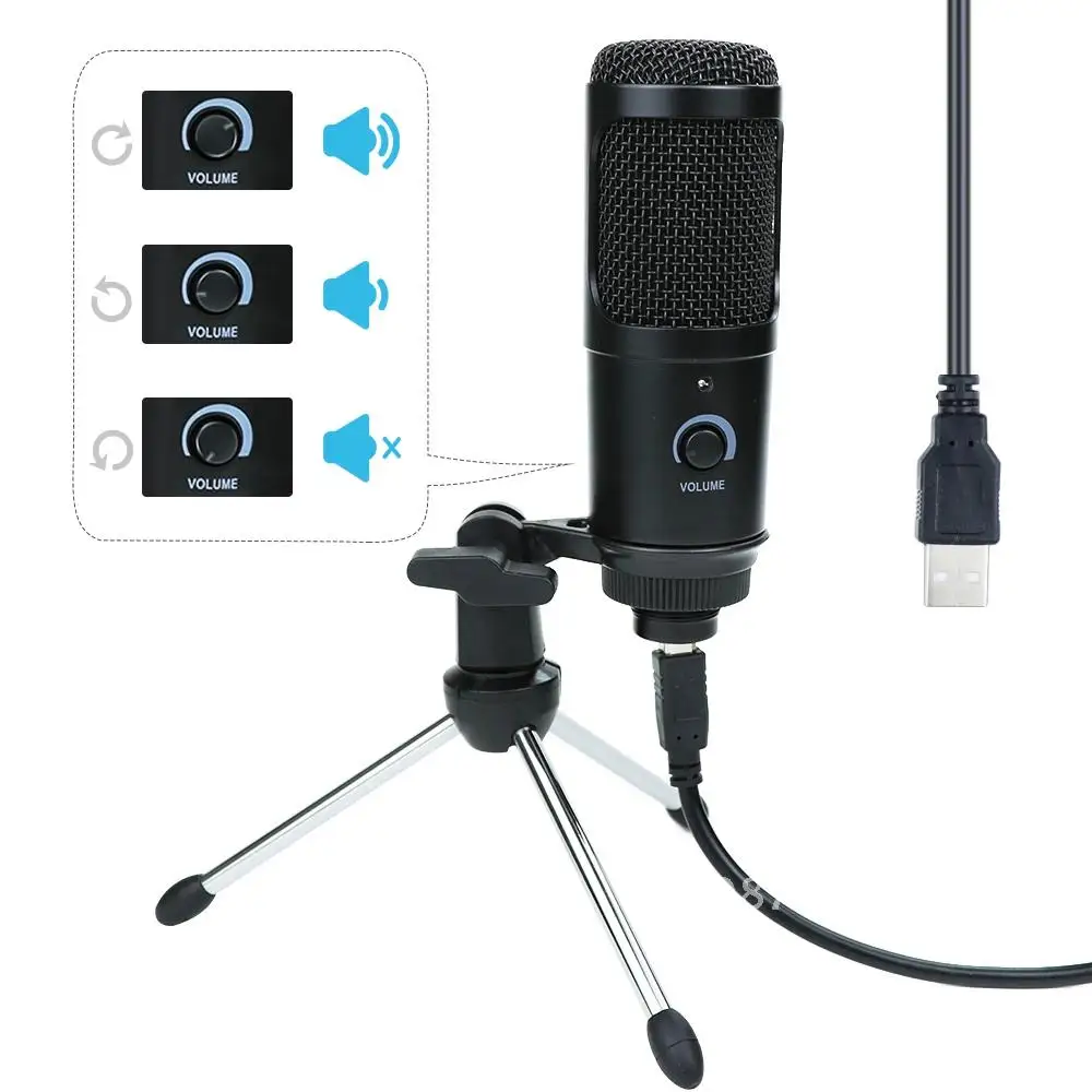 Microfono Kits USB Condenser Microphone Studio Recording Gaming Youtube Computer Stand for Microphone 800 bm Arrivals New