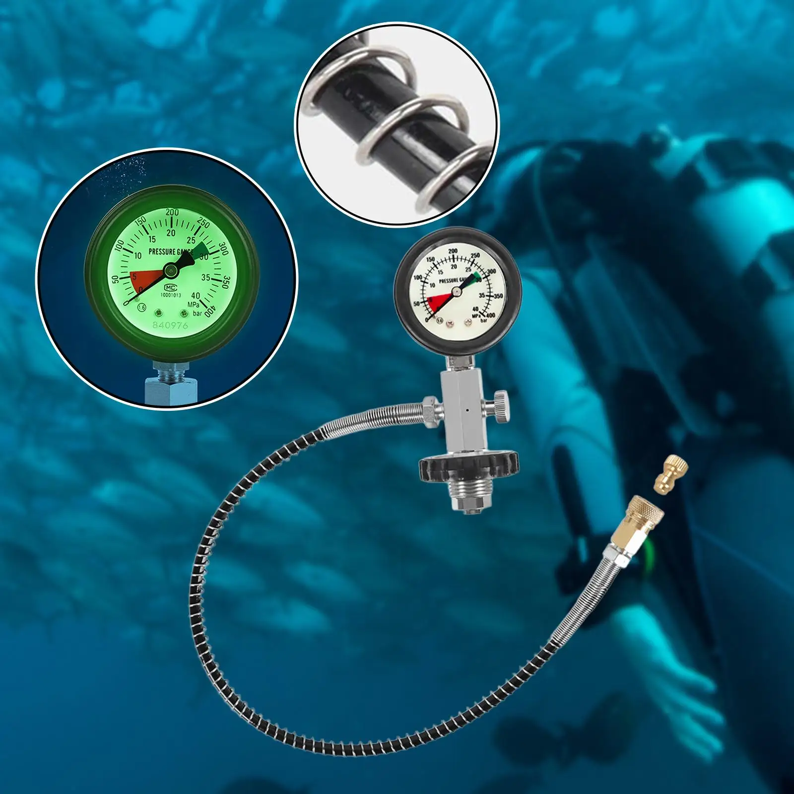 

Scuba Tank Fill Station Adapter Brass DIN Valve Conversion Connector for Diving Gear and Scuba Service Tools