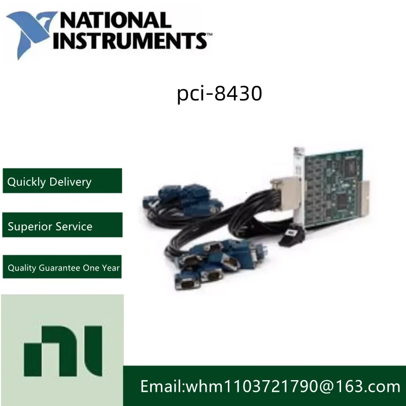 NI PCI-8430/RS232 صندوق توصيل كابل الواجهة التسلسلية جديد من المخزون