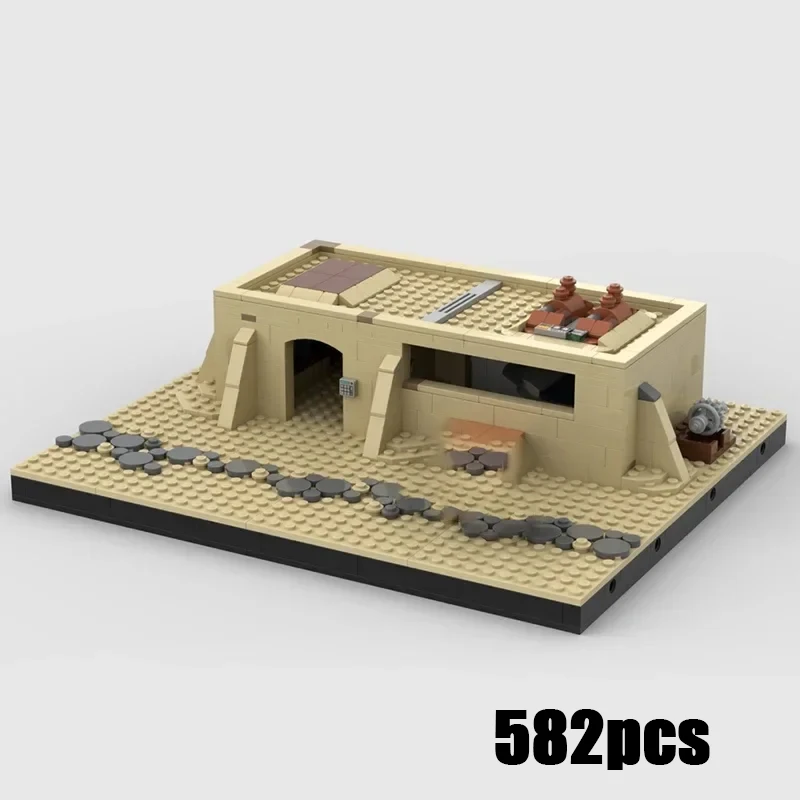 

Desert House And Street Support Star Movie Model Moc Building Bricks Technology Blocks Gifts Christmas Toys DIY Sets Assembly