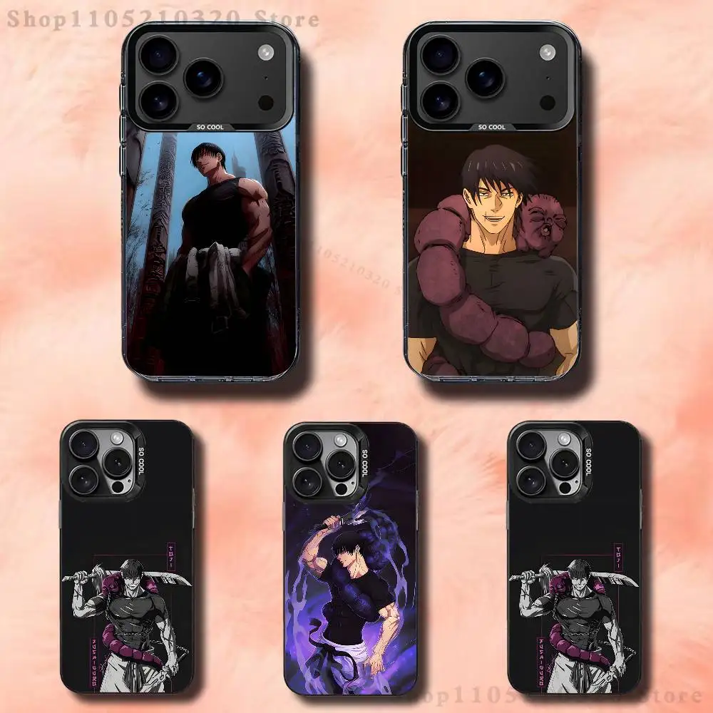 

Toji Fushiguro J-Jujutsu Phone Case For iPhone 17,16,15,14,13,12,11,Pro,Max,Plus,E,Air,Mini Black Tpu Cover