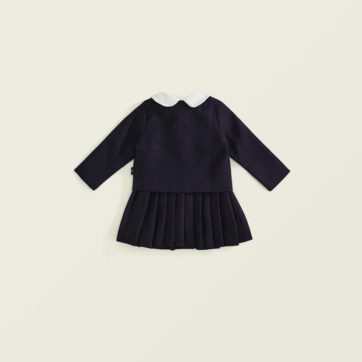 2025 spring new girls' baby Japanese doll collar vest pleated skirt coat Academy two-piece set90-140cm 3-12YGirls' suit