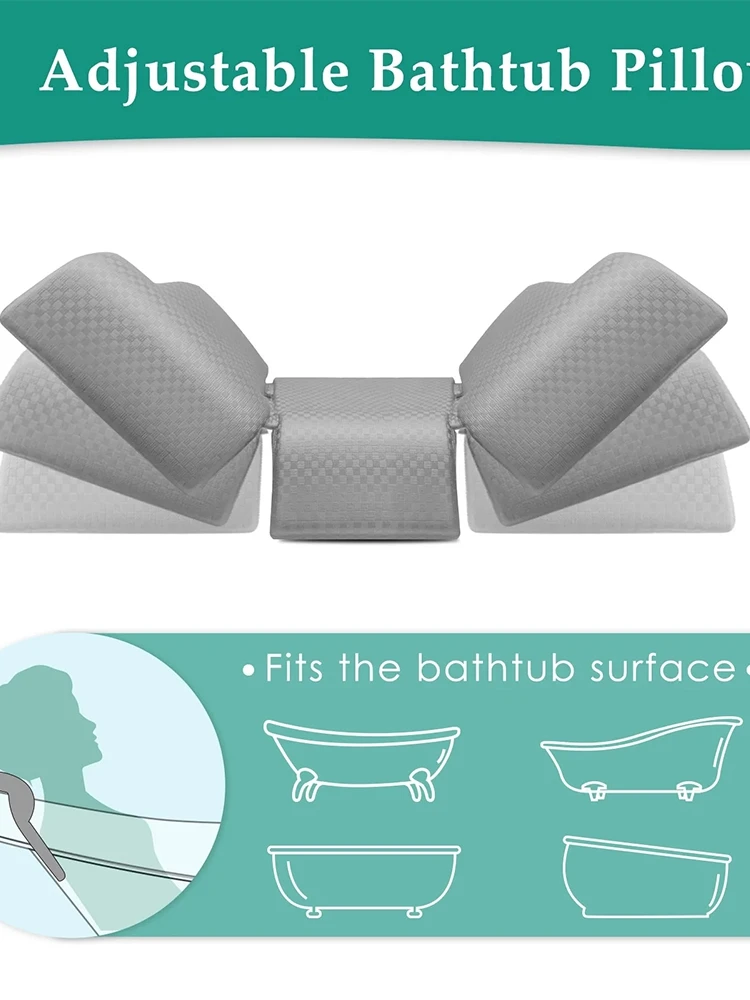 Home Spa Accessories Jacuzzi Bathroom Headrests Very Soft Bathtub Pillow Bath Headrest Bath Pillow Household Waterproof Pillow